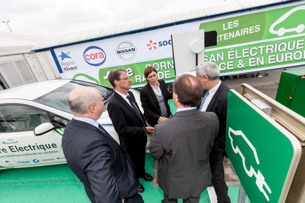 L’Alsace inaugure sa première borne de recharge rapide