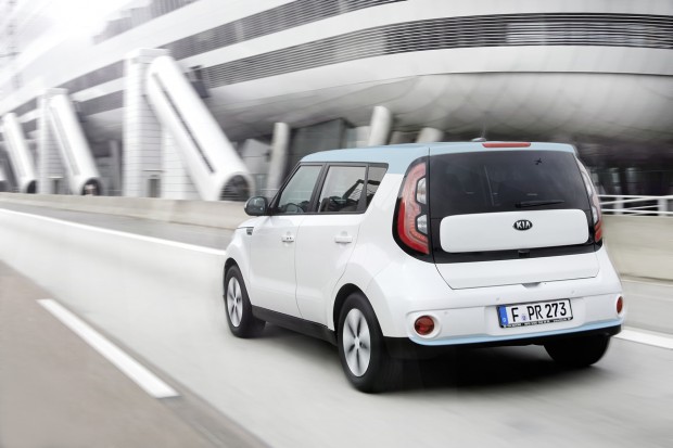 Les feux arrière à LED du KIA Soul EV@